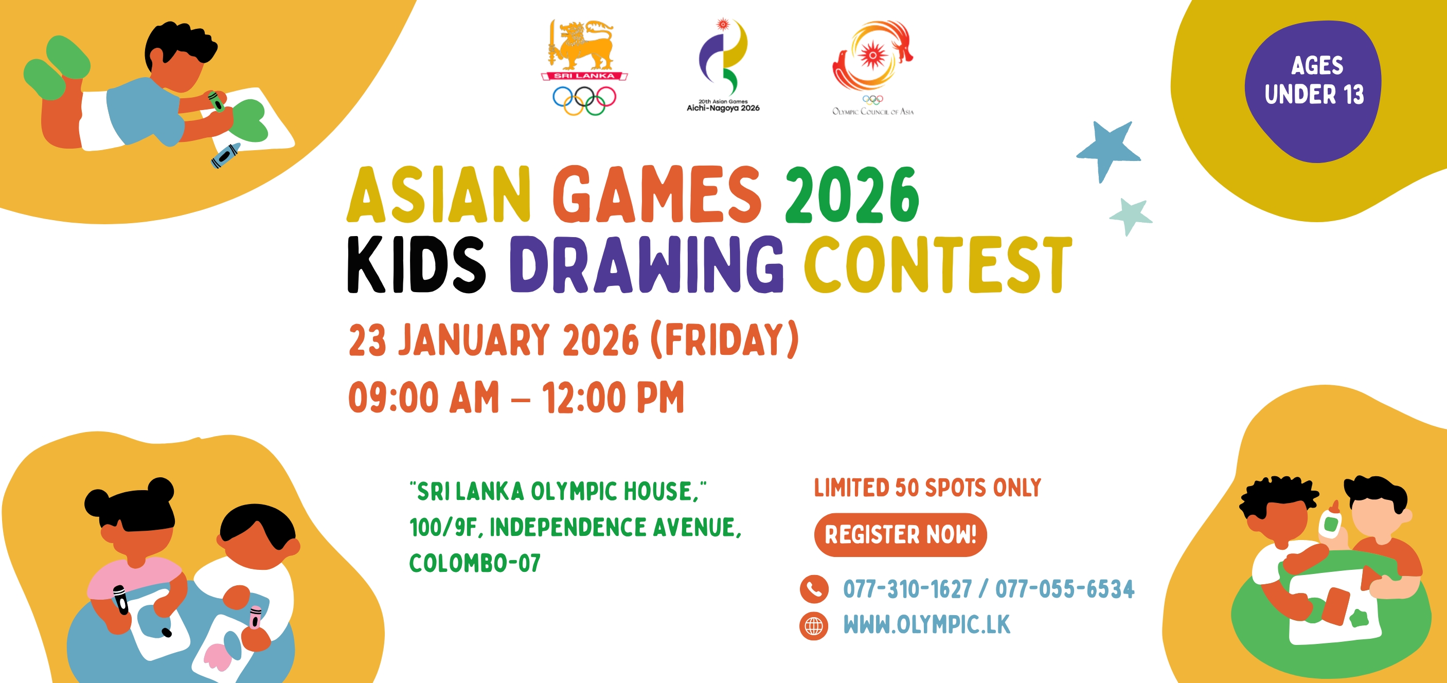 CALL FOR APPLICATIONS: Asian Games Drawing/Painting Contest 2026