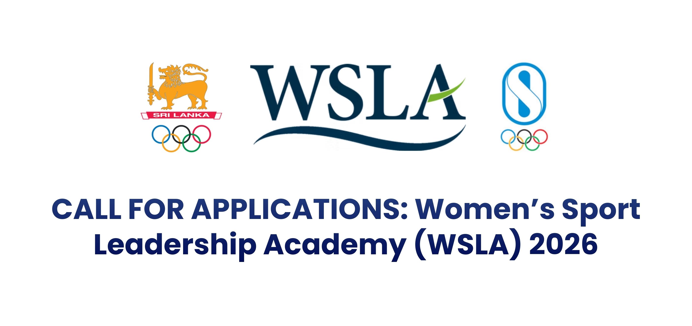 CALL FOR APPLICATIONS: Women’s Sport Leadership Academy (WSLA) 2026